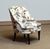Danish Floral Printed Linen Slipper Chair in the style of J. Frank, 1940s For Sale - Image 17 of 17