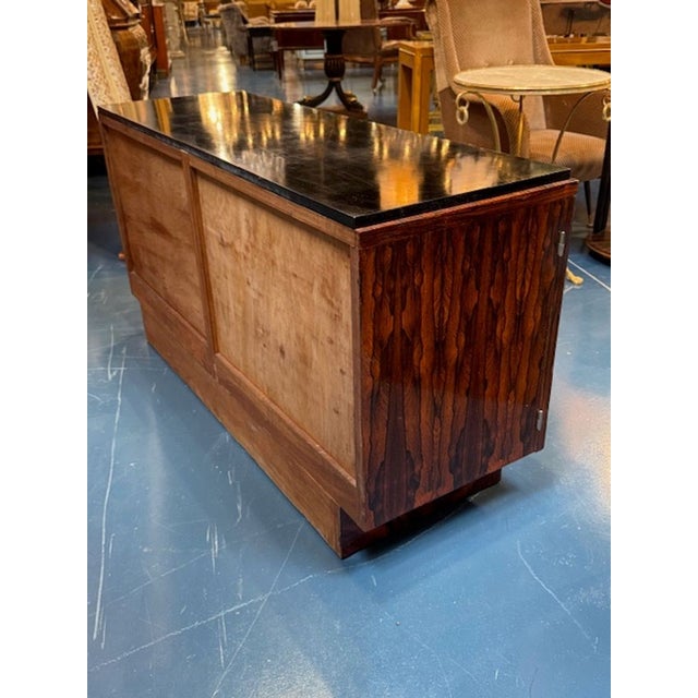 Early 20th Century Rosewood and Black Lacquer Side Cabinet For Sale - Image 4 of 6