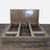 This Restoration Hardware platform bed frame features a modern, low-profile design with a tall wooden headboard. The...
