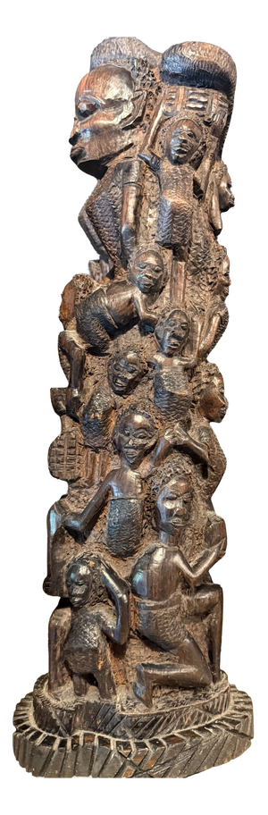 Monumental Narrative Wooden Sculpture, 1970