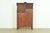 Early Baker Furniture Antique Victorian Carved Tiger Oak Side-by-Side Bookcase With Drop Front Secretary Desk, Circa 1900 For Sale - Image 15 of 17