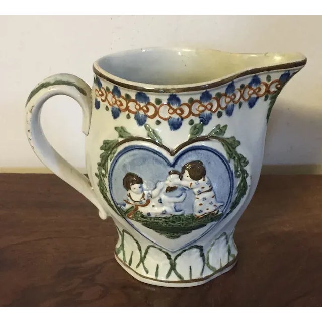 Antique 18th Century Pearlware Pitcher Jug For Sale In New York - Image 6 of 12
