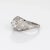 Early 20th Century Antique Edwardian 0.55ct Diamond Engagement Ring Vintage Platinum Bridal size 5.5 For Sale - Image 4 of 6