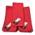 Vintage Red Christmas Dinner Napkins With Poinsettia & Candles, Set of 12 For Sale