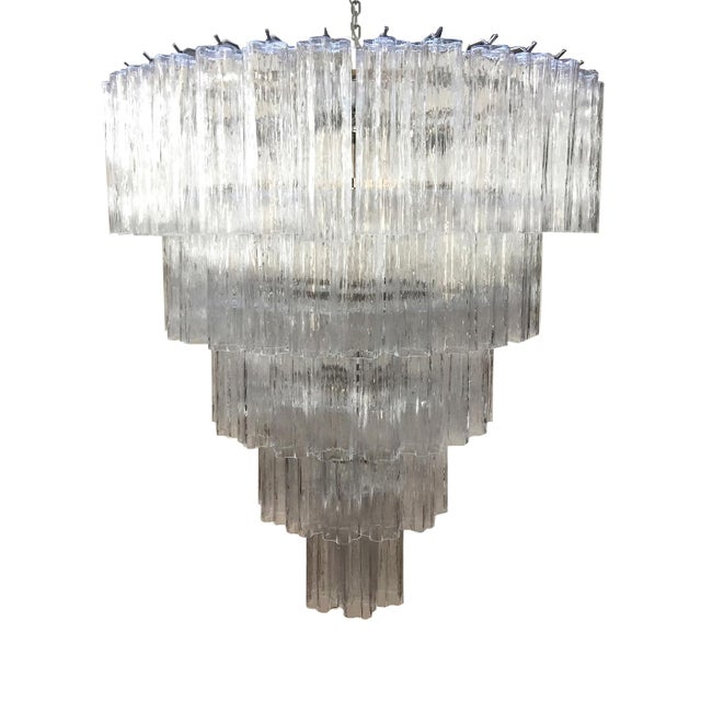 Copper Contemporary “Tronchi” Murano Glass Chandelier For Sale - Image 8 of 8