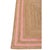 Textile 2' X 4' Pink Border Rectangle Jute Handmade Rug For Sale - Image 7 of 9