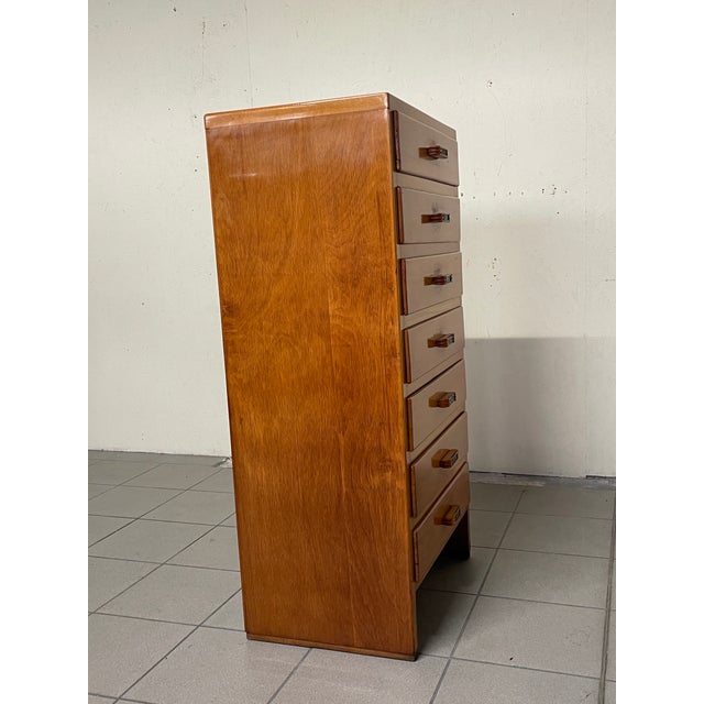 1950s Tall Chest of Drawers, Italy, 1950s For Sale - Image 5 of 18