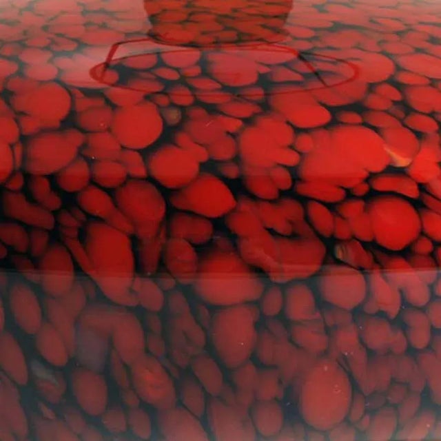 Mid-Century Table Lamp in Murano Glass & Gilt Brass by Tommaso Barbi For Sale - Image 4 of 7