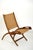 Mid-Century Modern Wooden and Paper Cord Folding Chairs, Former Yugoslavia, 1970s, Set of 2 For Sale - Image 11 of 18