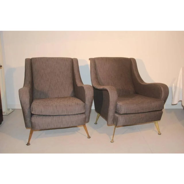 Set of Mid-Century Lounge Chairs, 1950s For Sale - Image 4 of 11