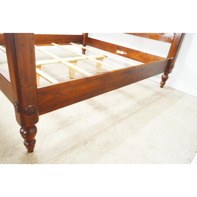 Wood Ethan Allen King Bed For Sale - Image 7 of 10