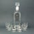 Vintage Italian Crystal Decanter and Glasses Set by Luigi Bormioli, 1970s, Set of 7 For Sale - Image 8 of 8