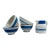 Collection of White & Blue English Pottery - Adderleys England & Green & Co - Bowls & Pitcher - 5 PCS For Sale