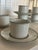 Vintage Dansk Green Mist Coffee Cup & Saucer Set of 8 Niels Refsgaard Denmark Stoneware ( For Sale - Image 12 of 14