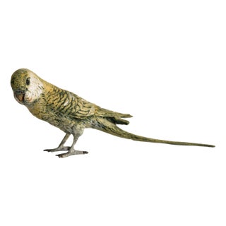 Art Nouveau Viennese Bronze Parakeet, 1890s For Sale