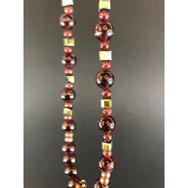 1980s Bloodstone Pendant With Antiqued Copper Handmade Necklace For Sale - Image 5 of 6