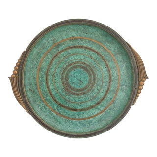 1920s Carl Sorensen Bronze Tray For Sale