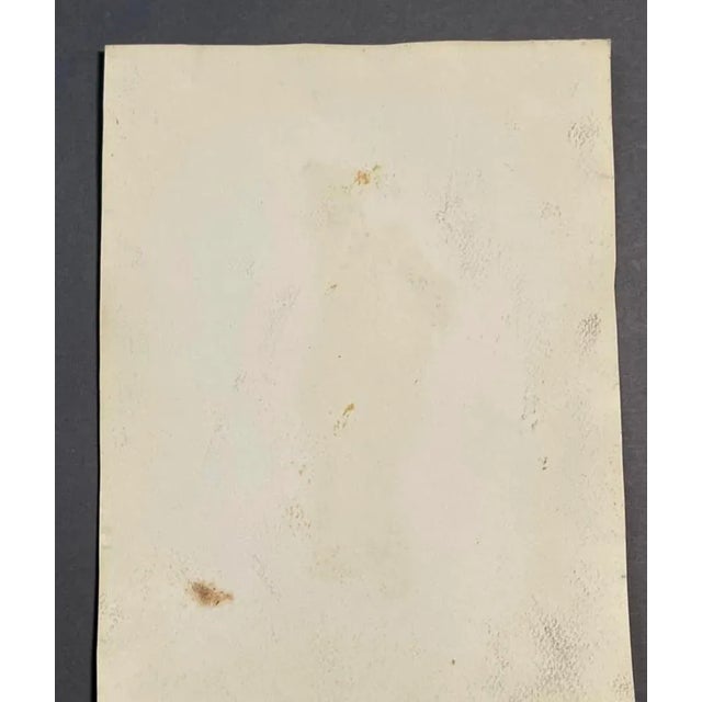 Mid-Century Modern Palmieri, East Asian Woman and Child, 1920s, Watercolor For Sale - Image 3 of 8