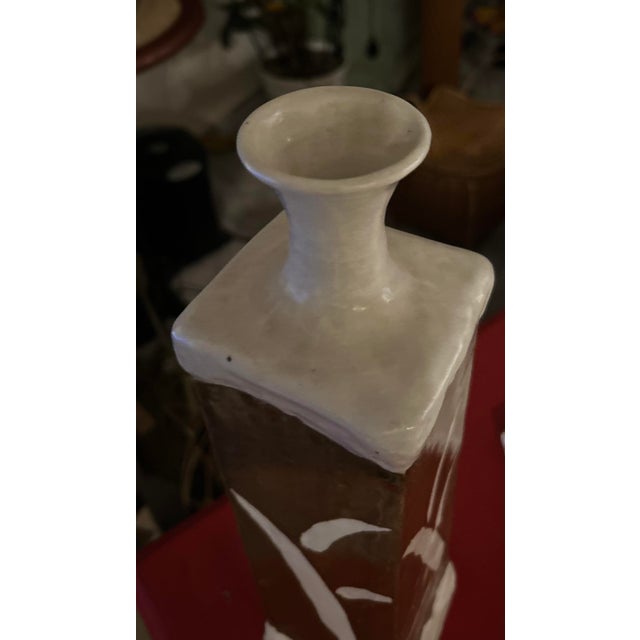 Contemporary 15" Monumental Michael Madsen Mt. St. Helen's Ash Heavy Slab Vase For Sale - Image 3 of 4