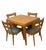 Brown MCM Heywood-Wakefield 8 Piece Dining Set With M154 “Dog Bone” Chairs For Sale - Image 8 of 12