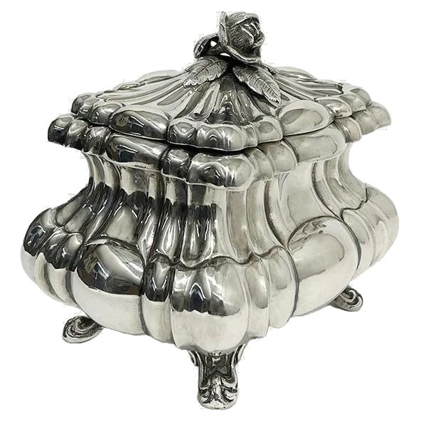 Silver Sugar Box, Vienna, 1867-1872 For Sale