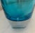 Contemporary Modern Minimalist Turquoise 15” Tall Art Glass Vase For Sale - Image 3 of 5