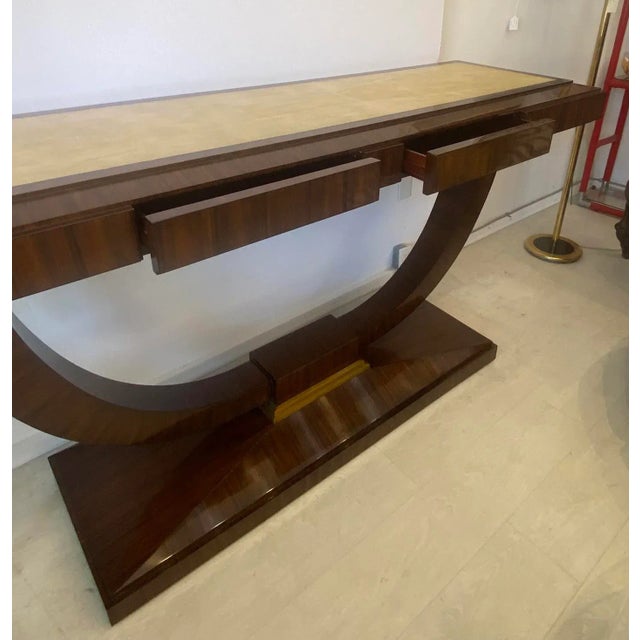 1990s Maitland Smith Rosemead Console Art Deco Style For Sale In West Palm - Image 6 of 8