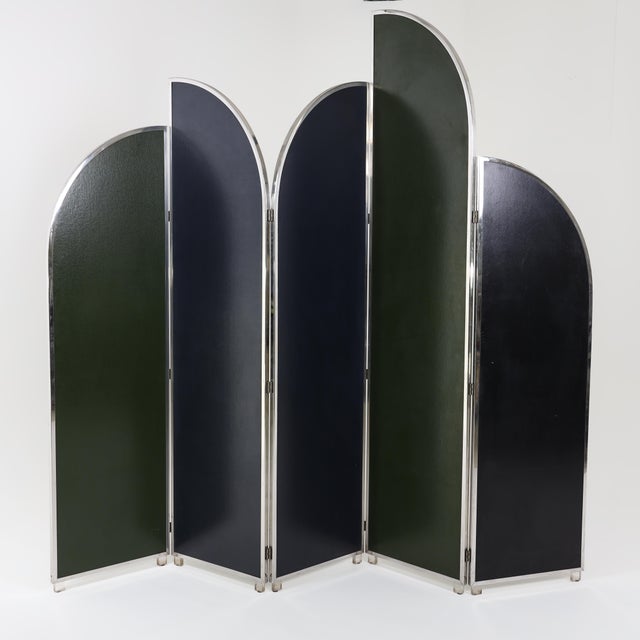 1970s Colorful Modernist Folding Screen by Sandro Petti For Sale - Image 17 of 18