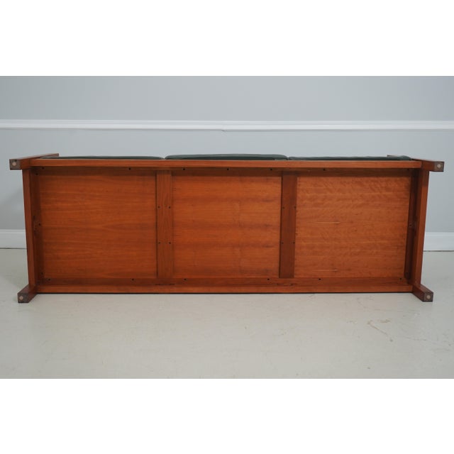 Thomas Moser Winward Cherry Leather Sofa For Sale - Image 17 of 18