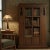 Mission Mission 1 Door Bookcase With Side Shelves - Walnut Stain For Sale - Image 3 of 8
