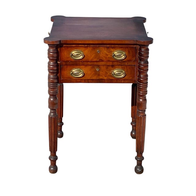 Bay Colony Antiques is proud to offer for sale this fantastic Antique Mahogany Sheraton Workable / Nightstand . A fine...