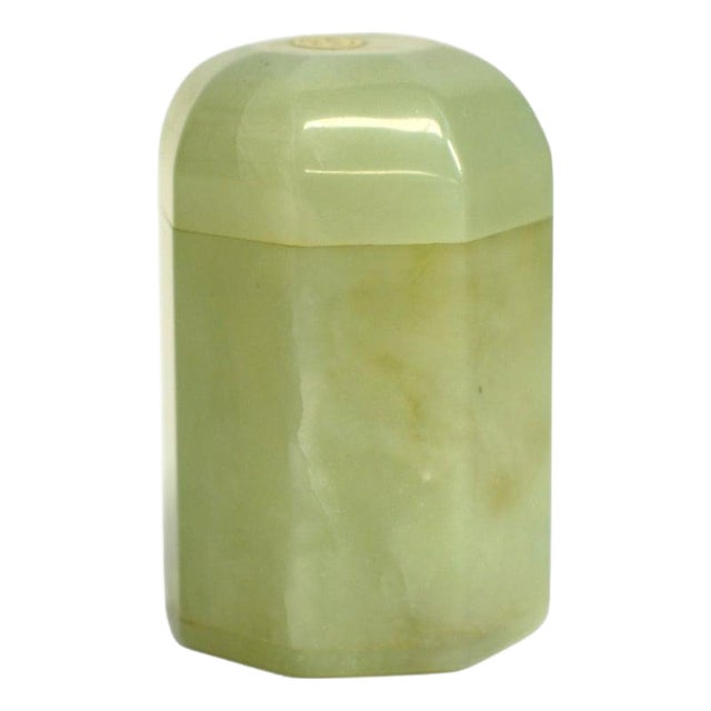 Serpentine Gemstone Toothpick Holder Incense Matchstick Vanity Use For Sale