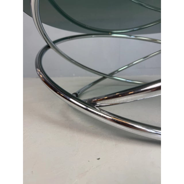 Chrome and Smoked Glass Mac Coffee Table from Miniforms, Italy, 1970s For Sale - Image 13 of 18