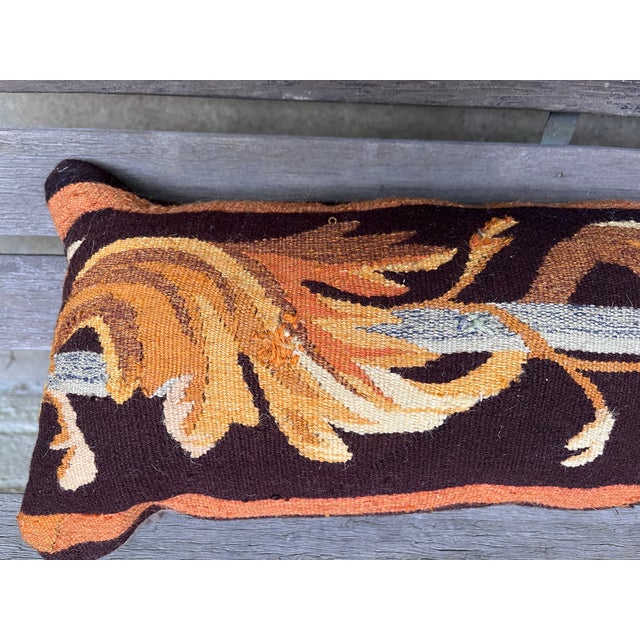 Set of Three Antique Tapestry Pillows For Sale - Image 10 of 11