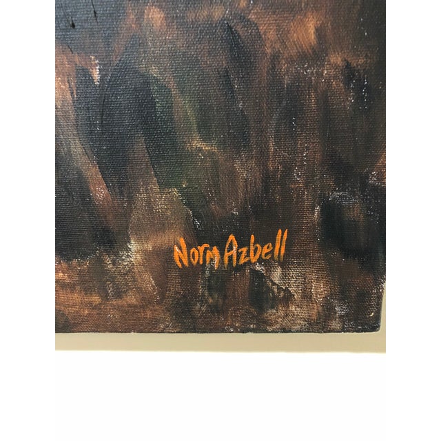 Train at Sunset Acrylic on Canvas Painting For Sale - Image 4 of 7