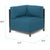 Plastic Axis Corner Chair Seascape Turquoise Titanium Frame For Sale - Image 7 of 7