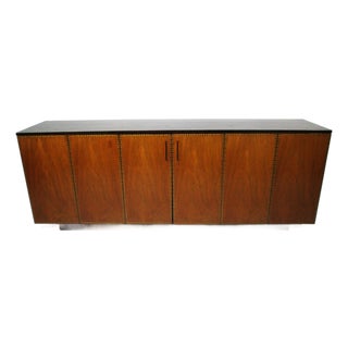 Rare Renzo Rutili Directional Inlay Credenza Sideboard For Sale