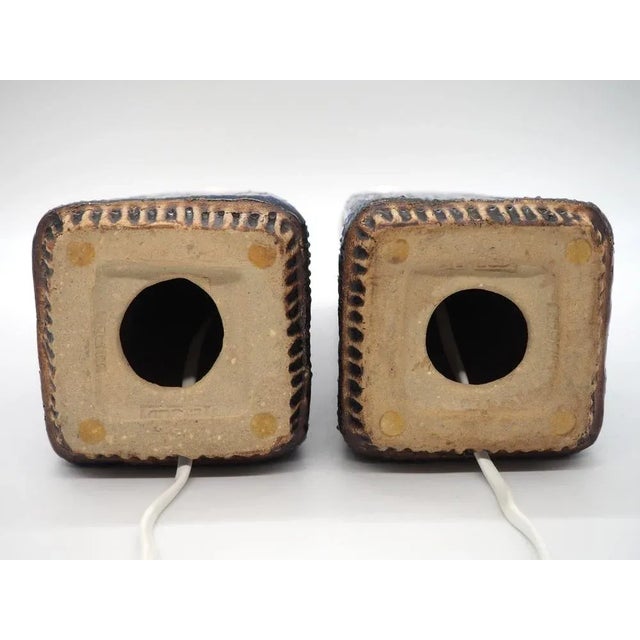 Pair of Table Lamps for Fischer Stengods, 1970s For Sale - Image 12 of 14