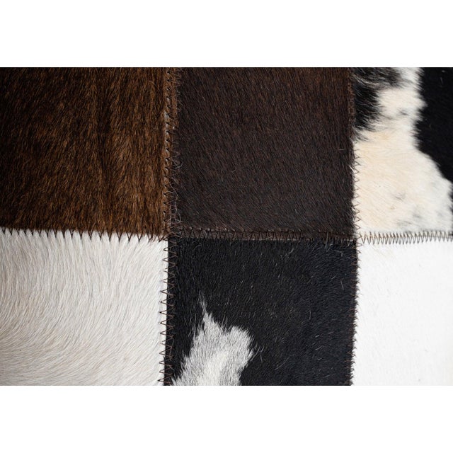Canvello Set of 2 Genuine Cowhide Leather Decorative Throw Pillow With Feather Down Insert Included For Sale - Image 9 of 9