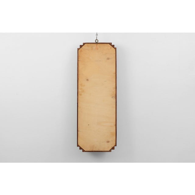 Art Deco Geometric Octagonal Wooden Mirror, Italy, 1920s For Sale - Image 11 of 12