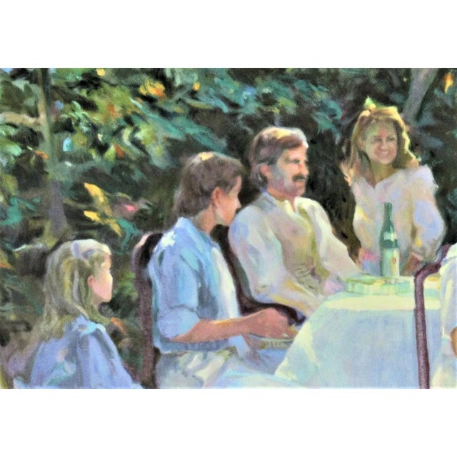 Don Hatfield, "Family Reunion" Large original color serigraph, 1992 For Sale - Image 4 of 11