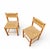 2 x pine wood woven reed dining chairs / France 1950s Height 76Width 45Depth 45Seat height 45 cm