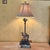 Berman Camel Table Lamp With Palm Motif Stem, Bronze-Tone Desert Safari Accent Lamp, 29"h For Sale - Image 16 of 18