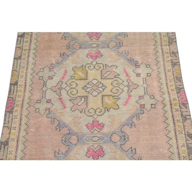 Vintage Turkish Anatolian Hand Knotted Wool Rug, 2'10"x10' For Sale - Image 4 of 4