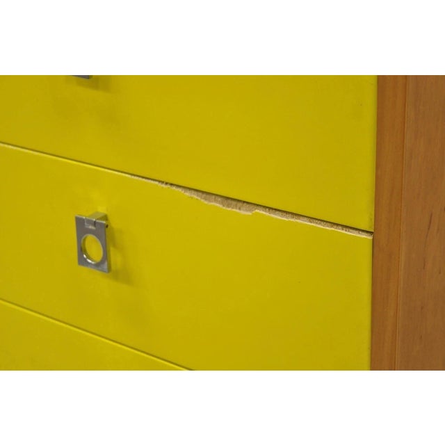 Jack Cartwright for Founders Mid Century Modern Yellow Maple Nightstand Chest For Sale In Philadelphia - Image 6 of 11