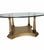 Francisco Hurtado Vintage Italian-Style Gilded Neoclassical Coffee Table For Sale - Image 4 of 6