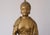1950s Hollywood Regency Gold Ceramic Buddha Table Lamp For Sale In San Francisco - Image 6 of 17
