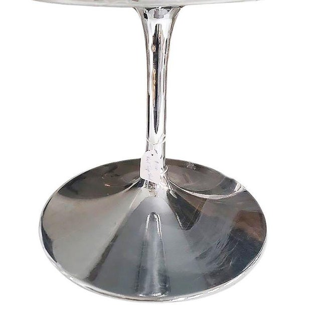 1950s Mid-Century Tulip Style Chrome Stool With Zebra Seats, Pair For Sale - Image 5 of 5