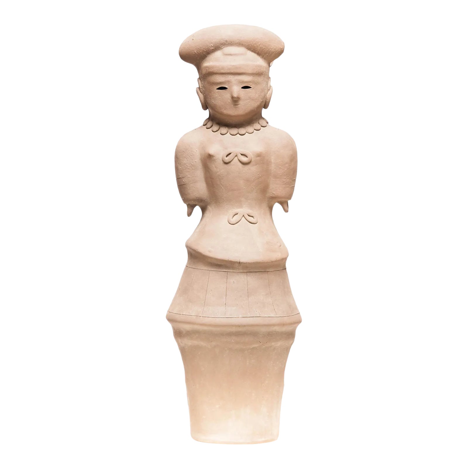 Japanese Haniwa Terracotta Noble Woman Figure | Chairish