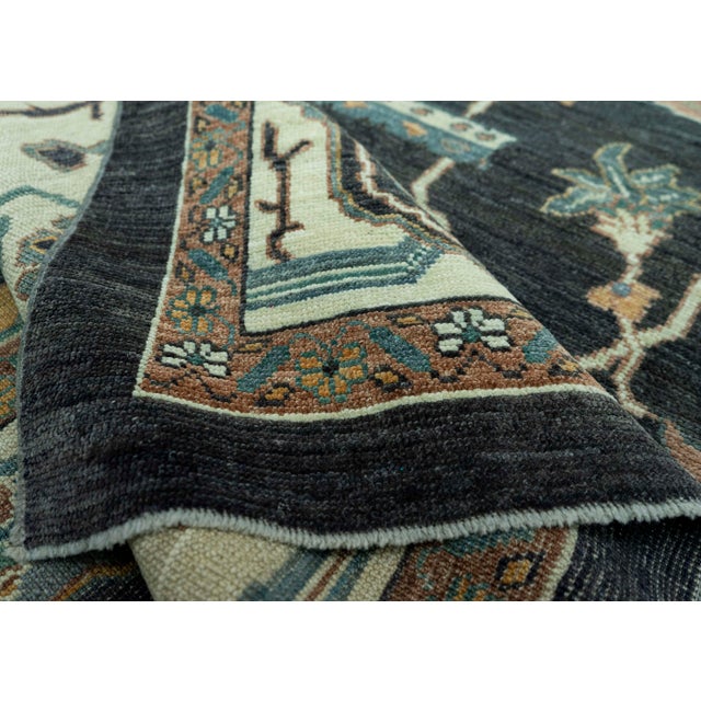 Textile Turkish Oushak Antique Look Rug 12'9" x 17'8" #20063 For Sale - Image 7 of 8